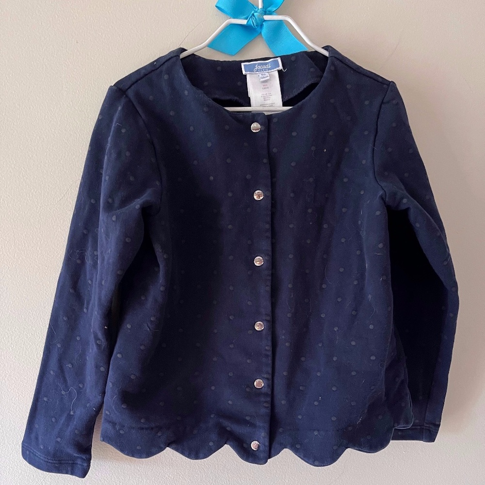 Navy Blue Girls Cardigan size 8